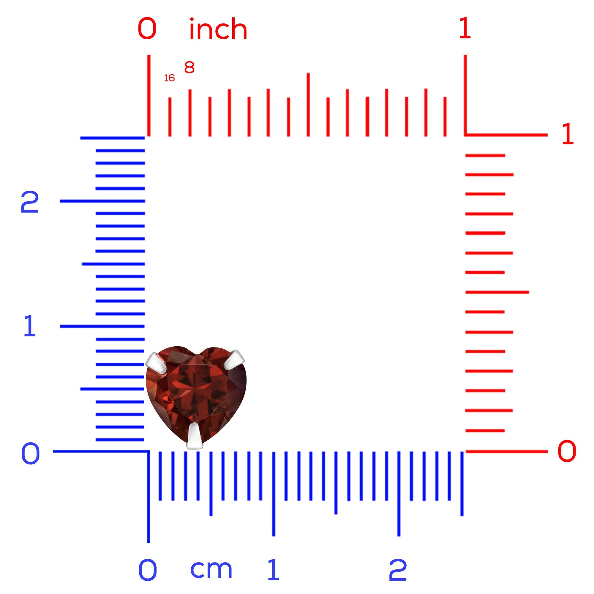 db DEADBEAT 925 Silver Blood Red CZ Heart Ear Stud & Oxidised Barbed Wire Ear Stud Gift Pack