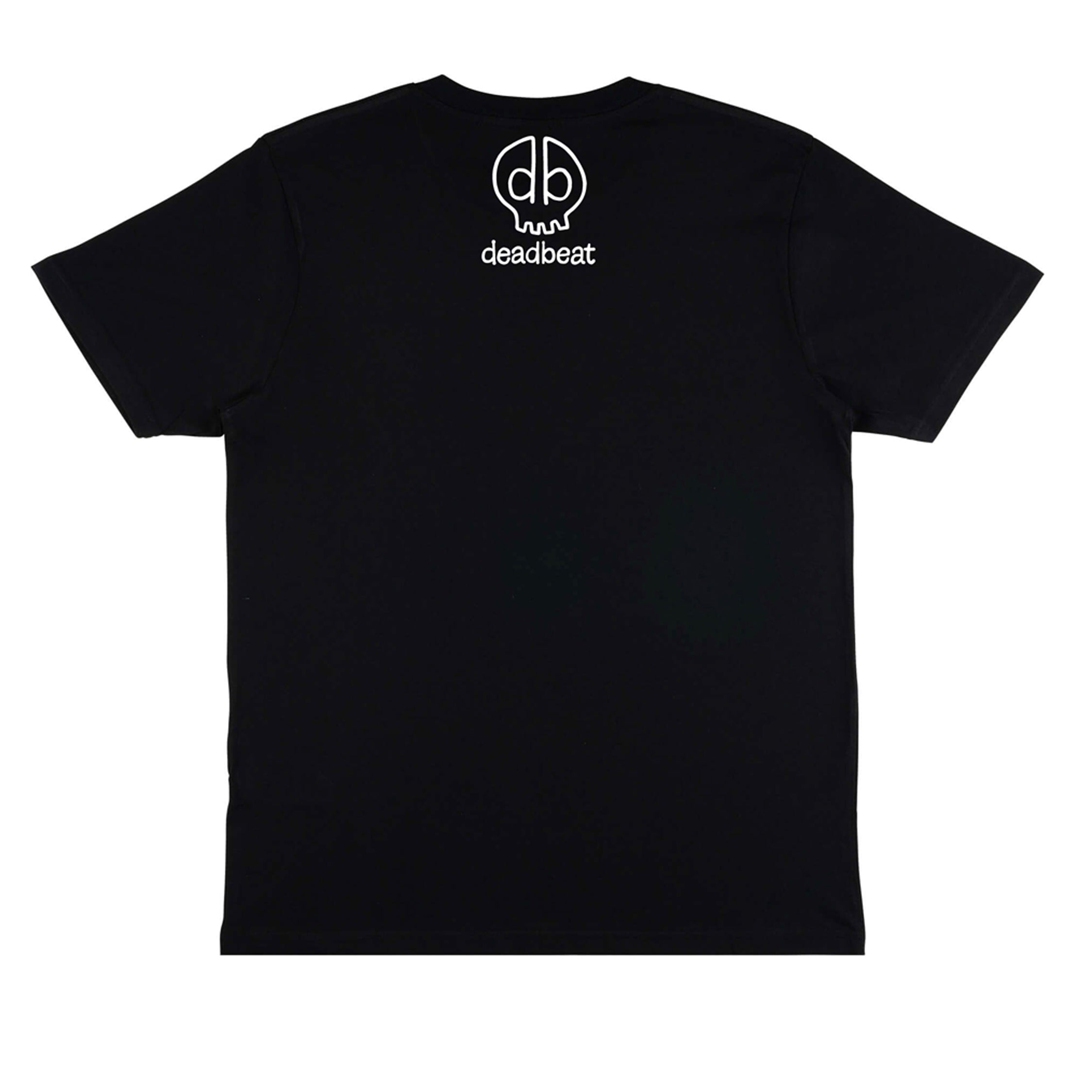 db DEADBEAT Rock and Roll Cross Motif Screen Printed Eco-Friendly Unisex Black T-Shirt for Men, Women and Teens