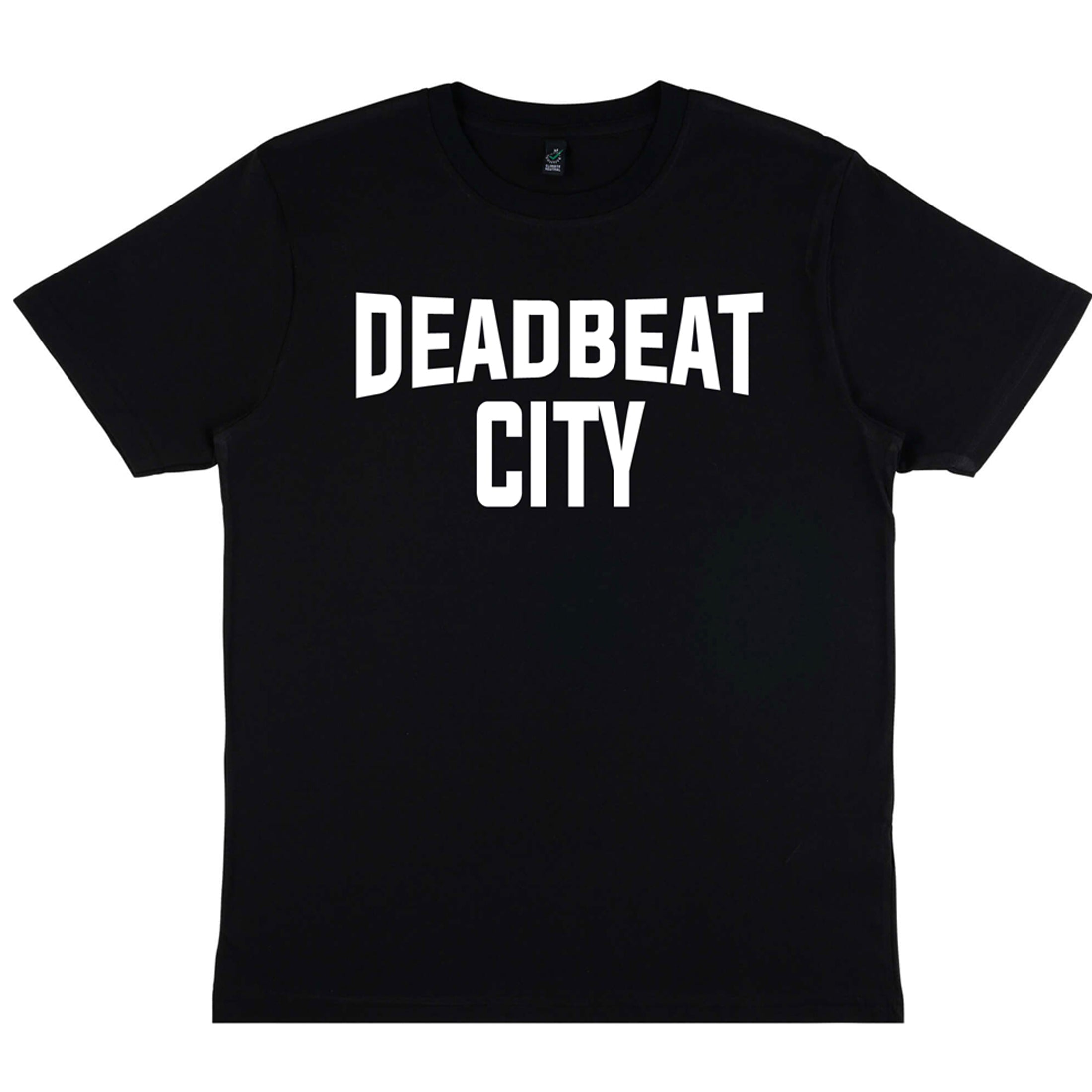 db DEADBEAT City Motif Screen Printed Eco-Friendly Unisex Black T-Shirt for Men, Women and Teens