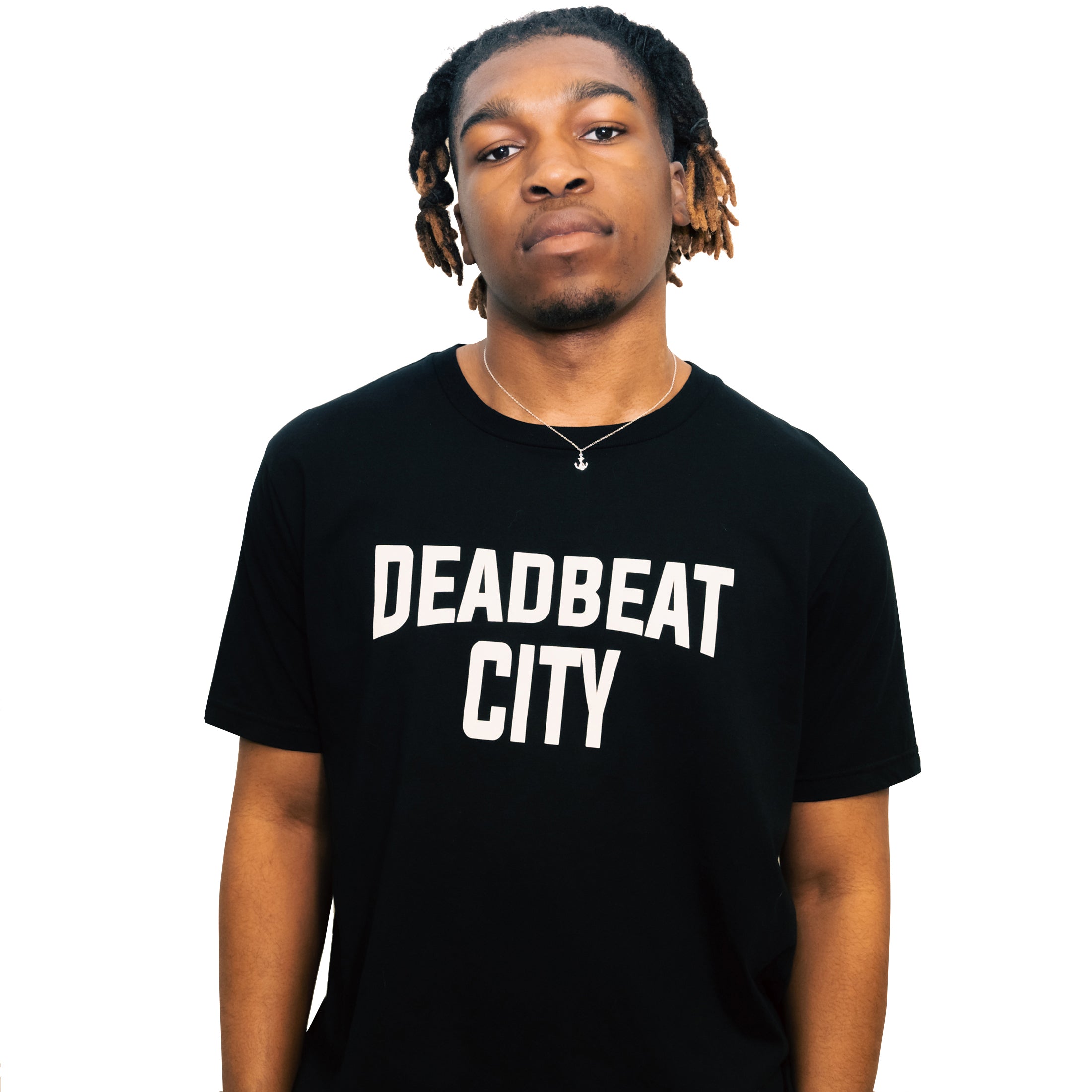 db DEADBEAT City Motif Screen Printed Eco-Friendly Unisex Black T-Shirt for Men, Women and Teens