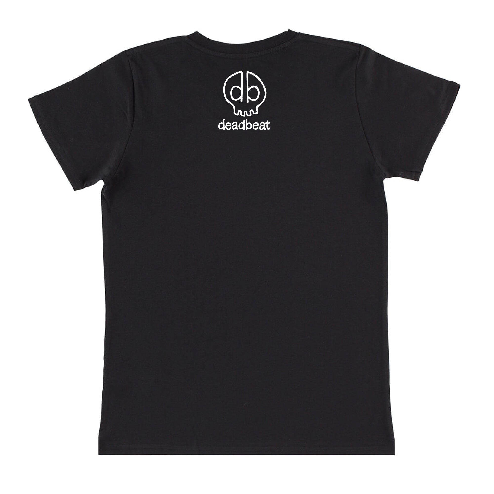 db DEADBEAT City Motif Screen Printed Eco-Friendly Black Skinny Fit T-Shirt for Women and Teens