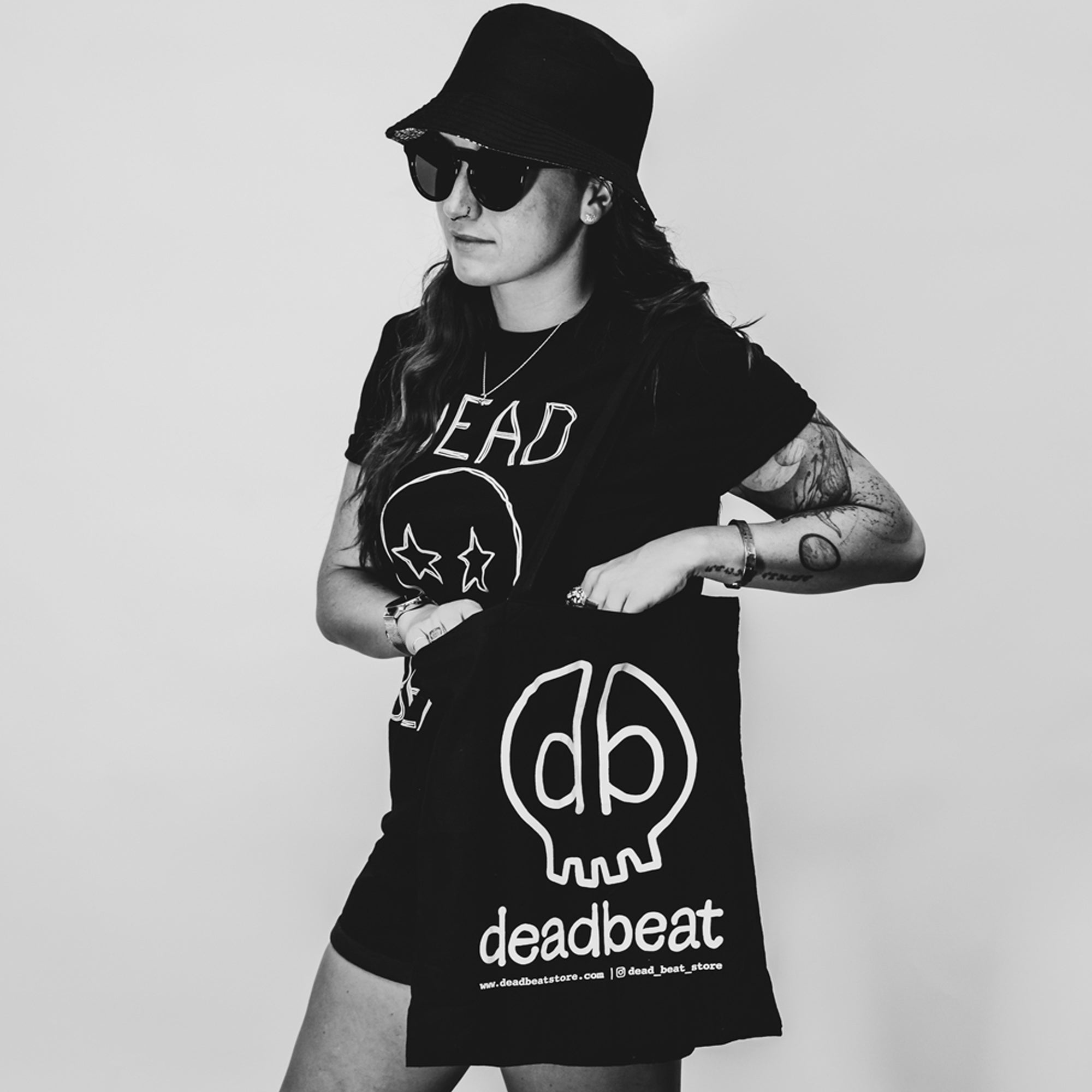 Black Tote Bag by db deadbeat