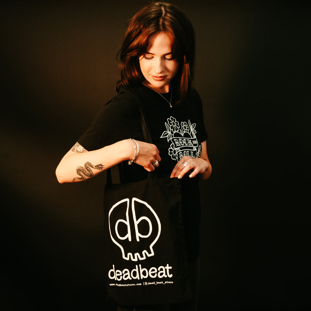 Black Tote Bag by db deadbeat