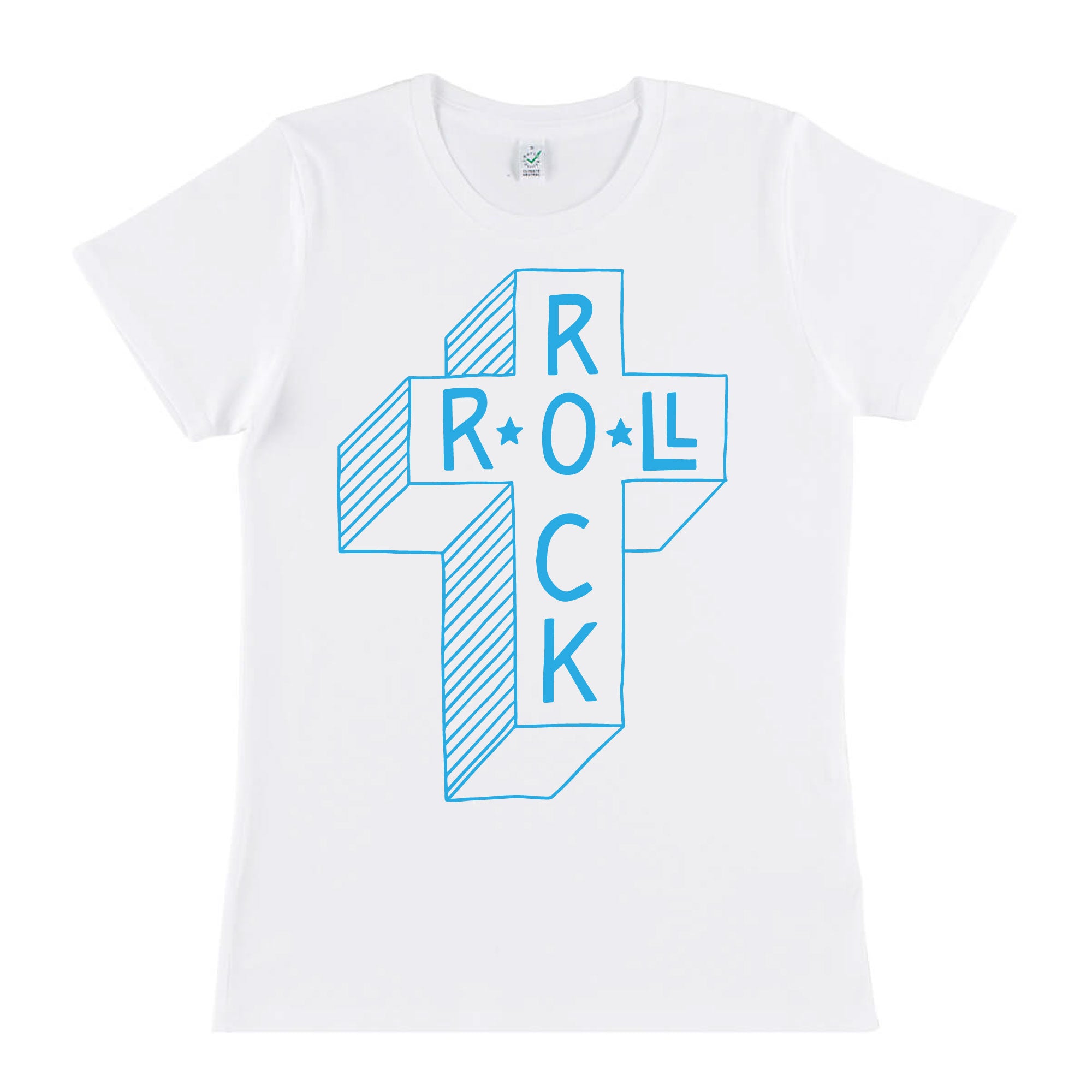 Rock Cross White Skinny T-Shirt by db deadbeat