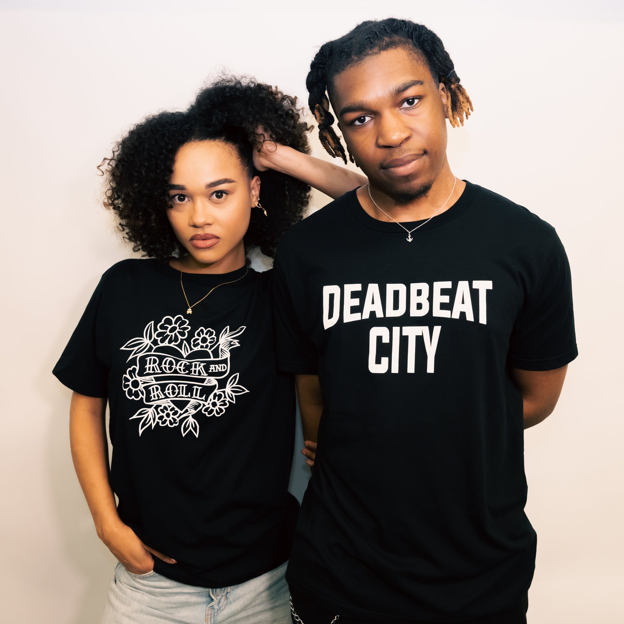 Deadbeat City Black Unisex T-Shirt by db deadbeat